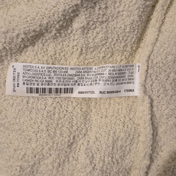 Zara Cream Long Sleeve Bodysuit - Picture 4 of 5